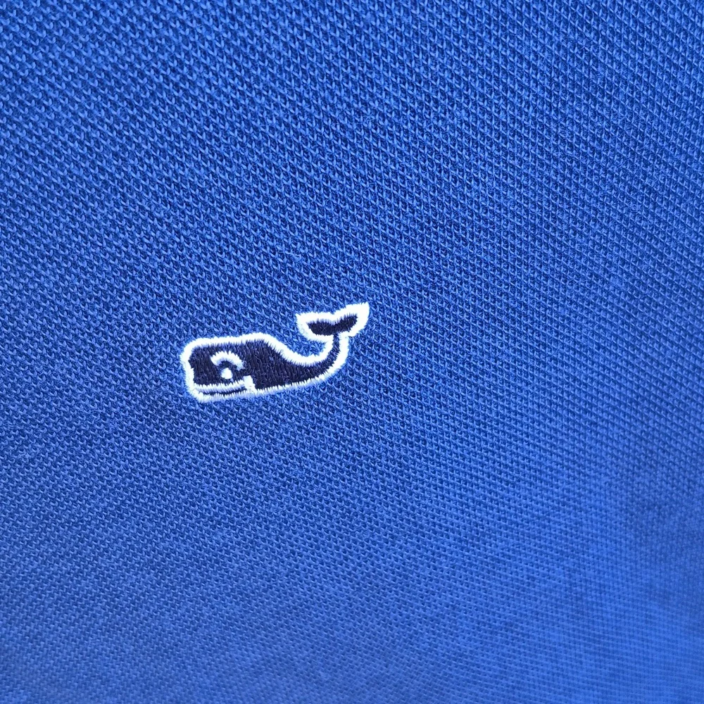 VINEYARD VINES Cotton Blend Knit Weave‎ Solid Blue Full Zip XL Mens Sweater Vest